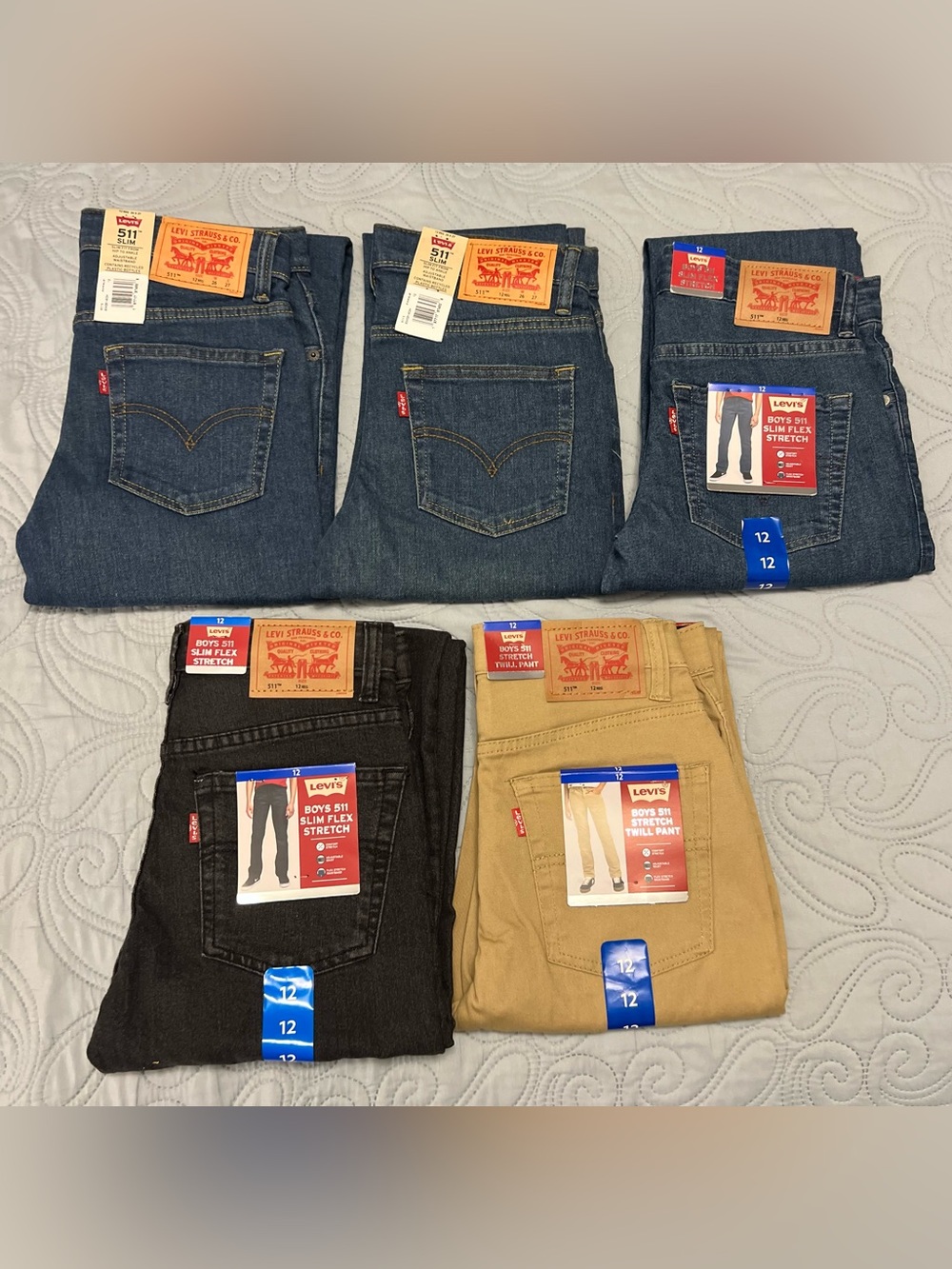Levi's Boys 511 Slim Jeans Bundle